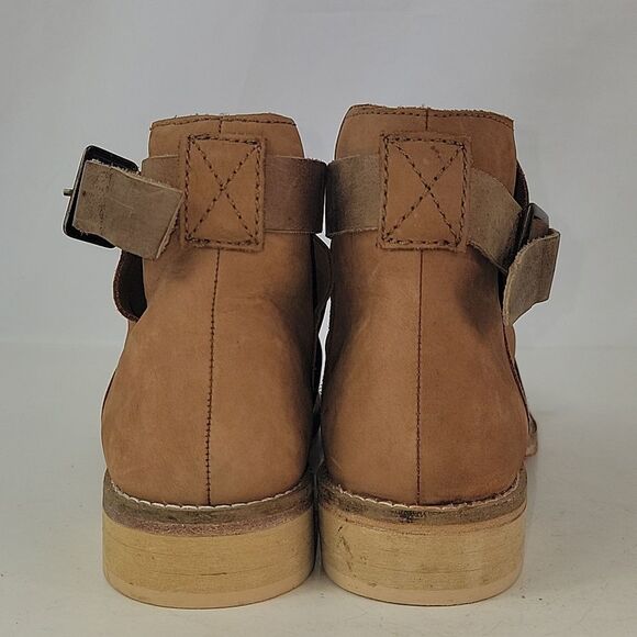 Free People Las Palmas Distressed Leather Women's Ankle Boots - Picture 5 of 15